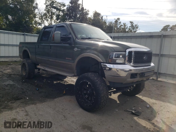 2003 Ford Super Duty F-250 XL with VIN 1FTNW21PX3ED15505, listed as a Copart auction lot 42874635 with 227,189 mi miles and Salvage Title. Bid and sale history available at carsss.com. Image 4.