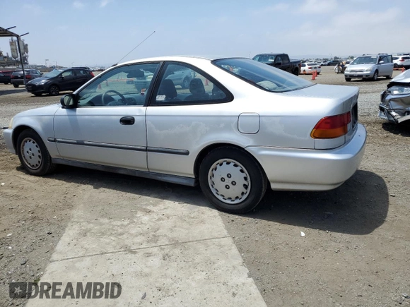 1997 Honda Civic DX with VIN 1HGEJ6128VL021000, listed as a Copart auction lot 56716604 with 152,654 mi miles and Salvage Title. Bid and sale history available at carsss.com. Image 2.