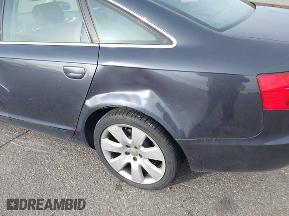 2005 Audi A6 with VIN WAUDG74F55N114863, listed as a IAAI auction lot 41177098 with 93,918 mi miles. Bid and sale history available at carsss.com. Image 6.