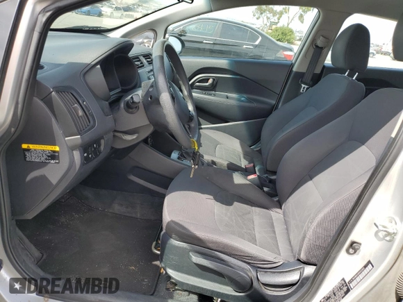 2013 Kia Rio LX with VIN KNADM5A32D6252845, listed as a Copart auction lot 53567595 with 165,806 mi miles and Clean Title. Bid and sale history available at carsss.com. Image 7.