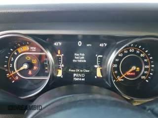 2021 Jeep Wrangler Unlimited Willys z VIN 1C4HJXDM6MW731668, wystawiony jako Copart lot #86406244 z przebiegiem 73 414 mil mil oraz Szkoda całkowita • Salvage title. Historia ofert i sprzedaży dostępna na DreamBid. Obrazek 9.