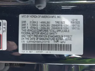 2017 Honda CR-V EX with VIN 5J6RW2H54HL010116, listed as a IAAI auction lot 41878602 with 177,986 mi miles. Bid and sale history available at carsss.com. Image 9.