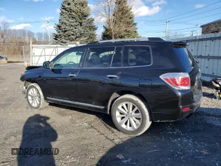 2011 Toyota Highlander Hybrid Limited with VIN JTEDC3EH3B2002983, listed as a Copart auction lot 87045994 with 143,483 mi miles and Salvage Title. Bid and sale history available at carsss.com. Image 2.