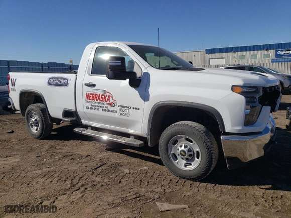 2022 Chevrolet Silverado 2500HD Work Truck with VIN 1GC0WLE78NF247468, listed as a Copart auction lot 46803825 with 77,248 mi miles and Salvage Title. Bid and sale history available at carsss.com. Image 4.