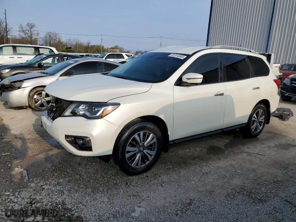2017 Nissan Pathfinder S with VIN 5N1DR2MM4HC676666, listed as a Copart auction lot 51314585 with 101,538 mi miles and Salvage Title. Bid and sale history available at carsss.com. Image 1.