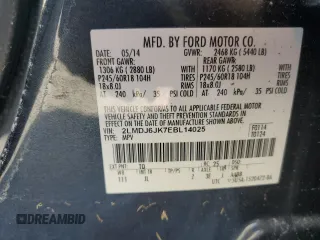 2014 Lincoln MKX with VIN 2LMDJ6JK7EBL14025, listed as a Copart auction lot 43246355 with 86,232 mi miles and Non Repairable. Bid and sale history available at carsss.com. Image 14.