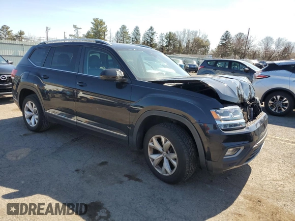 2018 Volkswagen Atlas 3.6L V6 SEL with VIN 1V2MR2CA3JC505648, listed as a Copart auction lot 48658235 with 68,455 mi miles and Salvage Title. Bid and sale history available at carsss.com. Image 4.