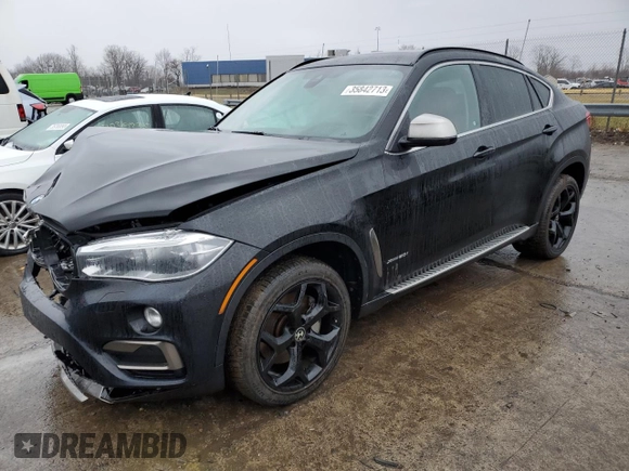 2015 BMW X6 xDrive50i with VIN 5UXKU6C51F0F94583, listed as a Copart auction lot 35842713 with 111,346 mi miles. Bid and sale history available at carsss.com. Image 1.