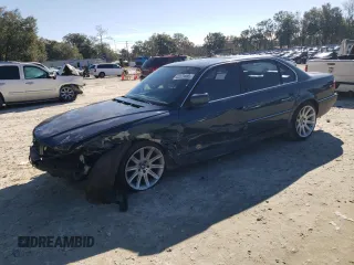 1997 BMW 7 Series 740il with VIN WBAGJ8327VDL42579, listed as a Copart auction lot 42023485 with 143,882 mi miles and Salvage Title. Bid and sale history available at carsss.com. Image 1.