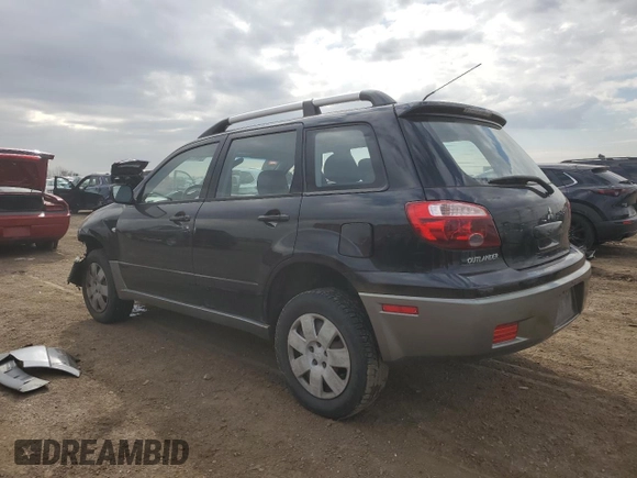 2005 Mitsubishi Outlander LS z VIN JA4LZ31F25U007940, wystawiony jako Copart lot #50215045 z przebiegiem 169 790 mil mil oraz Szkoda całkowita • Salvage title. Historia ofert i sprzedaży dostępna na DreamBid. Obrazek 2.