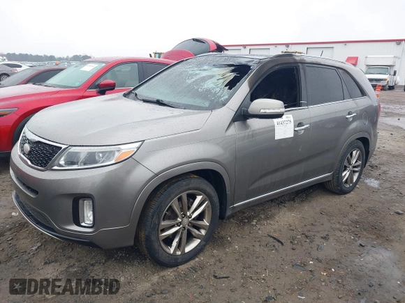 2014 Kia Sorento SX with VIN 5XYKW4A73EG535562, listed as a IAAI auction lot 41437275 with 1 mi miles. Bid and sale history available at carsss.com. Image 2.