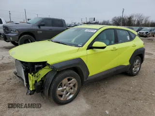 2025 Hyundai Kona SE with VIN KM8HA3AB3SU206440, listed as a Copart auction lot 43202015 with 3,002 mi miles and Salvage Title. Bid and sale history available at carsss.com. Image 1.