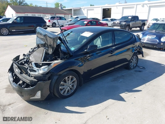 2014 Hyundai Elantra SE with VIN KMHDH4AE3EU142351, listed as a IAAI auction lot 41751974 with 144,139 mi miles. Bid and sale history available at carsss.com. Image 2.