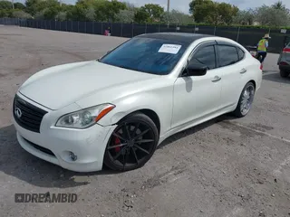 2011 Infiniti M with VIN JN1BY1AP7BM325701, listed as a IAAI auction lot 41861484 with 151,955 mi miles and . Bid and sale history available at DreamBid. Image 2.