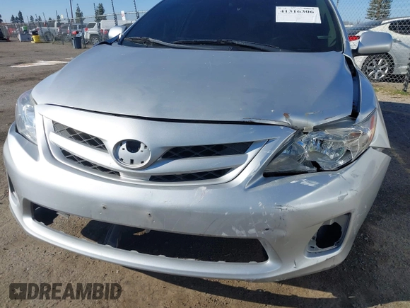 2012 Toyota Corolla L with VIN 2T1BU4EE6CC815435, listed as a IAAI auction lot 41316306 with 122,150 mi miles. Bid and sale history available at carsss.com. Image 6.