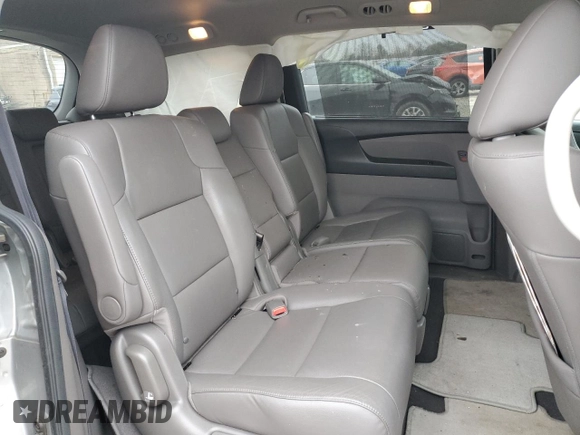2015 Honda Odyssey Touring Elite with VIN 5FNRL5H92FB114509, listed as a Copart auction lot 43801615 with 106,054 mi miles and Salvage title. Bid and sale history available at DreamBid. Image 11.