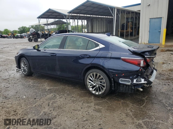 2024 Lexus ES 300h Luxury with VIN 58AEA1C16RU054104, listed as a Copart auction lot 43981705 with 9,196 mi miles and Salvage title. Bid and sale history available at DreamBid. Image 2.