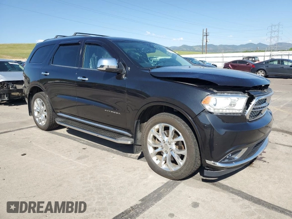 2016 Dodge Durango Citadel with VIN 1C4RDJEG6GC341421, listed as a Copart auction lot 61680215 with 77,024 mi miles and Salvage title. Bid and sale history available at DreamBid. Image 4.