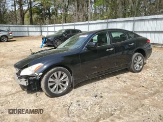 2012 Infiniti M37 with VIN JN1BY1AR6CM390879, listed as a Copart auction lot 51152655 with 187,611 mi miles and Salvage Title. Bid and sale history available at carsss.com. Image 1.