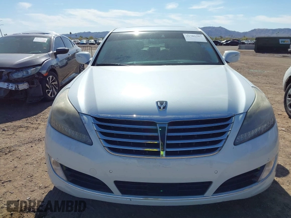 2014 Hyundai Equus Ultimate z VIN KMHGH4JH8EU080789, wystawiony jako IAAI lot #41781207 z przebiegiem 113 032 mil mil oraz . Historia ofert i sprzedaży dostępna na DreamBid. Obrazek 6.