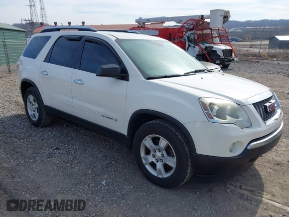 2008 GMC Acadia SLE1 with VIN 1GKEV13788J294604, listed as a IAAI auction lot 41818969 with 173,252 mi miles. Bid and sale history available at carsss.com. Image 1.