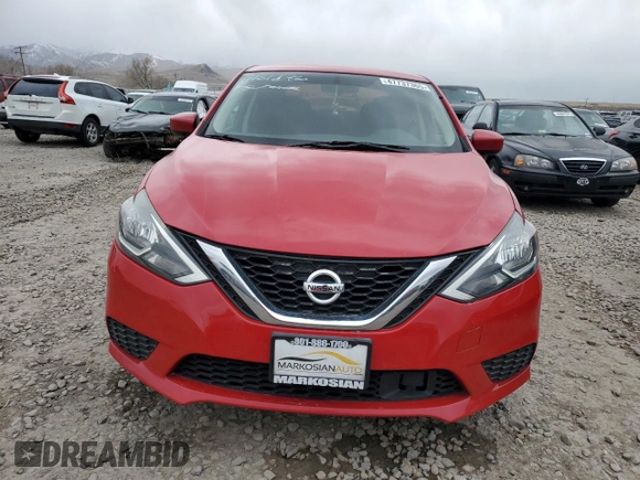 2018 Nissan Sentra SV with VIN 3N1AB7APXJL663246, listed as a Copart auction lot 47737365 with 0 mi miles and Salvage Title. Bid and sale history available at carsss.com. Image 5.