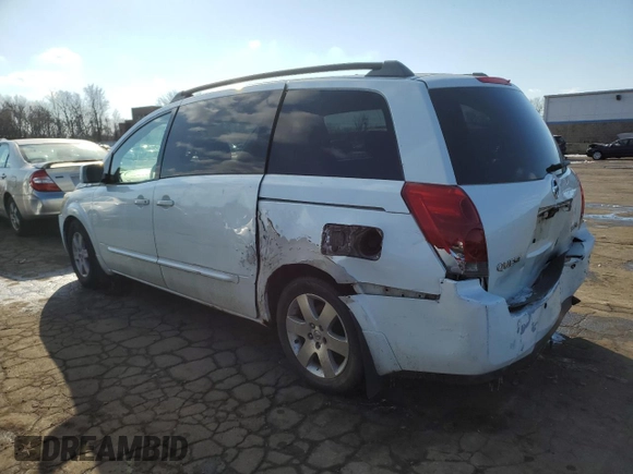 2004 Nissan Quest SE with VIN 5N1BV28U14N347208, listed as a Copart auction lot 42295345 with 222,209 mi miles and Salvage Title. Bid and sale history available at carsss.com. Image 2.