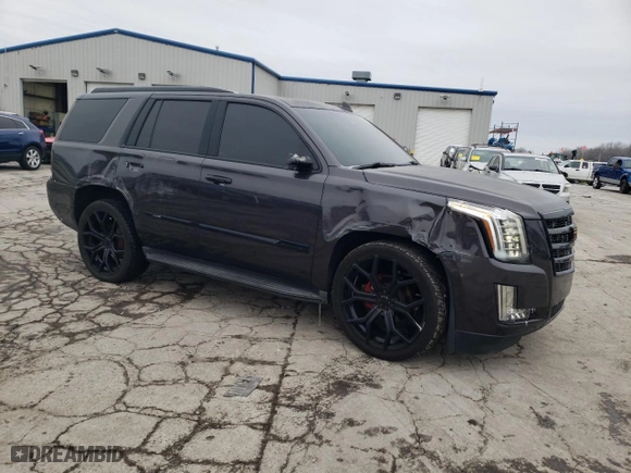 2015 Cadillac Escalade Luxury with VIN 1GYS3MKJ1FR598837, listed as a Copart auction lot 81235574 with 113,883 mi miles and Salvage Title. Bid and sale history available at carsss.com. Image 4.