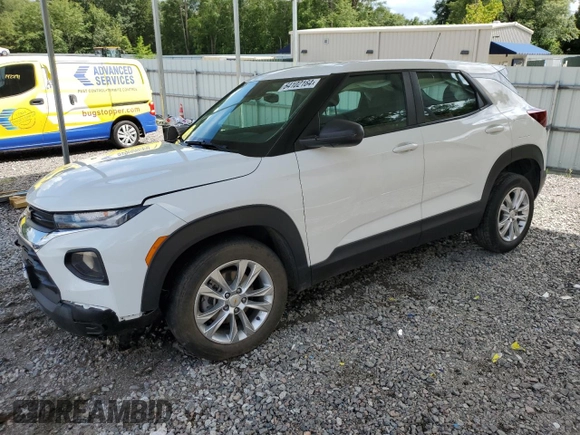 2021 Chevrolet TrailBlazer LS with VIN KL79MMS29MB172875, listed as a Copart auction lot 64102164 with 68,303 mi miles and Salvage Title. Bid and sale history available at DreamBid. Image 1.