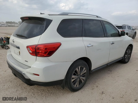 2017 Nissan Pathfinder S with VIN 5N1DR2MM2HC632312, listed as a Copart auction lot 53745965 with 160,305 mi miles and Clean Title. Bid and sale history available at carsss.com. Image 3.