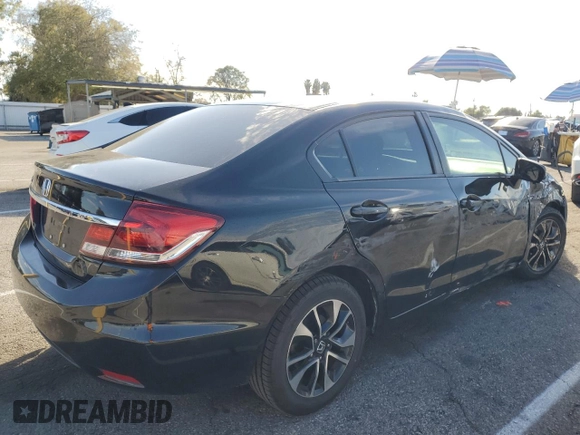 2014 Honda Civic Sedan EX with VIN 19XFB2F86EE260057, listed as a Copart auction lot 46156425 with 149,540 mi miles and Salvage Title. Bid and sale history available at carsss.com. Image 3.