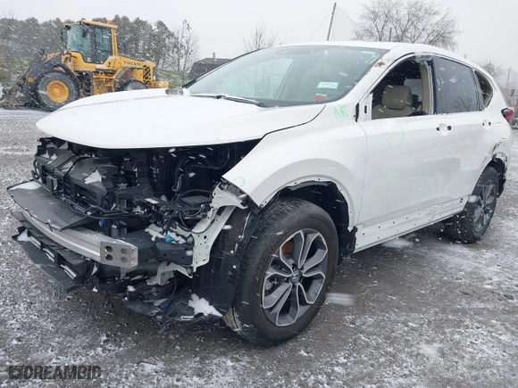 2021 Honda CR-V EX-L with VIN 2HKRW2H87MH665255, listed as a IAAI auction lot 41420923 with 27,812 mi miles. Bid and sale history available at carsss.com. Image 2.
