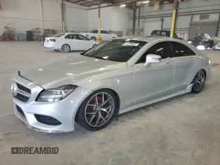 2015 Mercedes-Benz CLS-Class CLS 400 with VIN WDDLJ6HB2FA134326, listed as a Copart auction lot 62023754 with 124,750 mi miles and Clean Title. Bid and sale history available at carsss.com. Image 1.