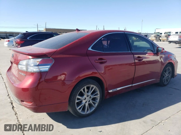 2010 Lexus HS 250h with VIN JTHBB1BA1A2012967, listed as a Copart auction lot 41755405 with 195,451 mi miles and Salvage Title. Bid and sale history available at DreamBid. Image 3.