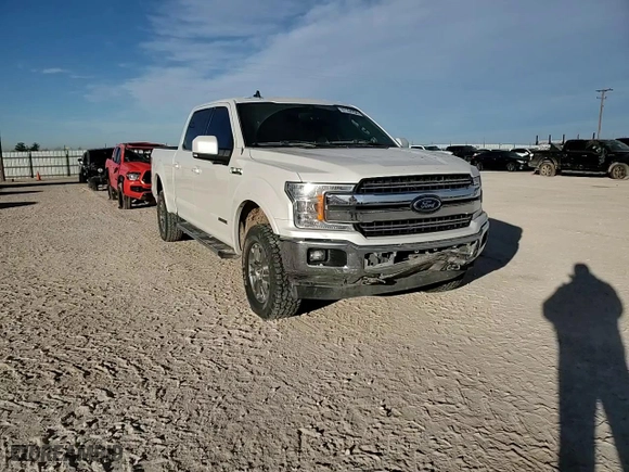 2019 Ford F-150 XL with VIN 1FTFW1E18KFB80828, listed as a Copart auction lot 87164794 with 131,080 mi miles and Salvage Title. Bid and sale history available at carsss.com. Image 10.
