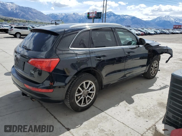 2011 Audi Q5 Premium with VIN WA1CFAFP0BA015739, listed as a Copart auction lot 53815575 with 134,031 mi miles and Salvage title. Bid and sale history available at DreamBid. Image 3.