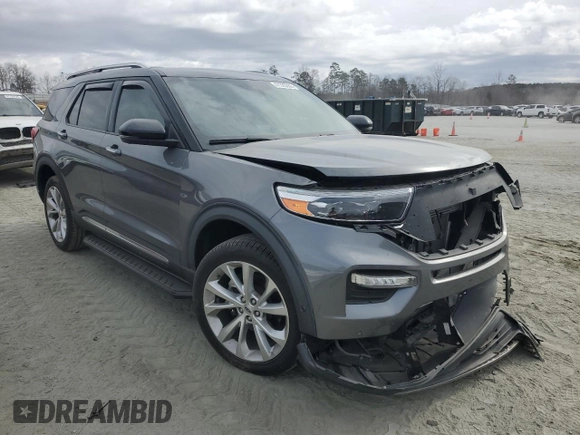 2021 Ford Explorer Platinum with VIN 1FM5K8HC1MGB57882, listed as a Copart auction lot 47325365 with 61,344 mi miles and Salvage Title. Bid and sale history available at carsss.com. Image 4.