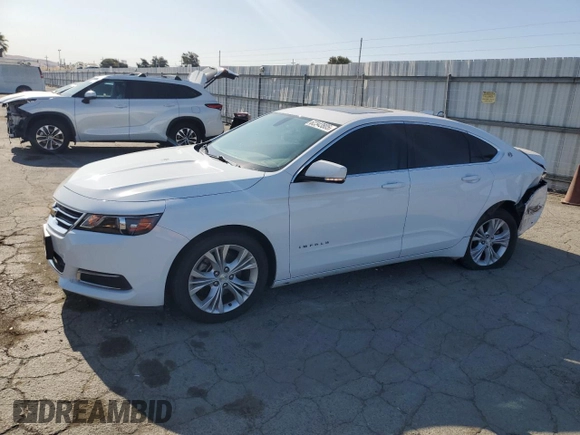 2015 Chevrolet Impala LT with VIN 2G1115SL2F9165562, listed as a Copart auction lot 62343805 with 106,345 mi miles and Salvage title. Bid and sale history available at DreamBid. Image 1.