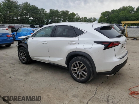 2016 Lexus NX 200t with VIN JTJBARBZ1G2093127, listed as a Copart auction lot 58382955 with 52,199 mi miles and Salvage title. Bid and sale history available at DreamBid. Image 2.