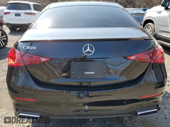 2024 Mercedes-Benz C 300 with VIN W1KAF4GBXRR231973, listed as a Copart auction lot 53315435 with 3,291 mi miles and Salvage Title. Bid and sale history available at carsss.com. Image 6.