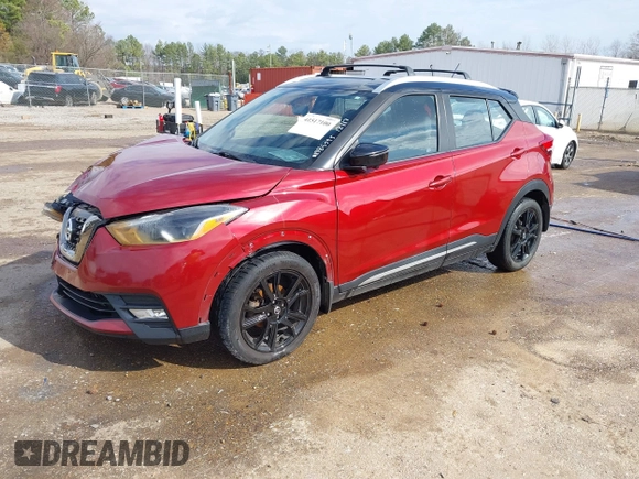 2019 Nissan Kicks SR with VIN 3N1CP5CUXKL500664, listed as a IAAI auction lot 41517100 with 244,247 mi miles. Bid and sale history available at carsss.com. Image 19.