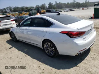 2015 Hyundai Genesis 3.8L with VIN KMHGN4JE4FU100357, listed as a Copart auction lot 68317214 with 89,137 mi miles and Salvage Title. Bid and sale history available at carsss.com. Image 2.