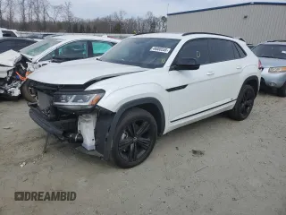 2023 Volkswagen Atlas 2.0T SEL R-Line Black z VIN 1V2SC2CA5PC222895, wystawiony jako Copart lot #46080555 z przebiegiem 17 785 mil mil oraz Szkoda całkowita • Salvage title. Historia ofert i sprzedaży dostępna na DreamBid. Obrazek 1.