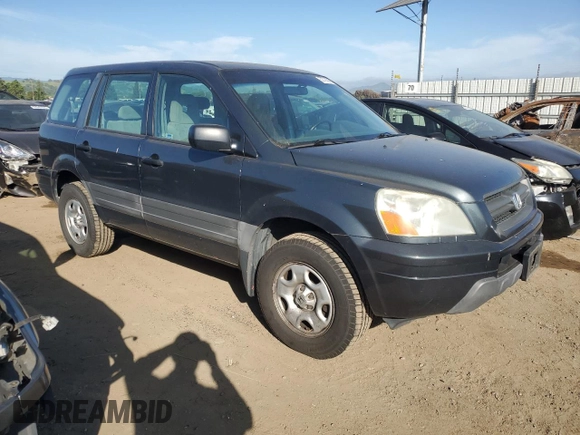 2005 Honda Pilot LX z VIN 2HKYF18165H550737, wystawiony jako Copart lot #52793585 z przebiegiem 229 982 mil mil oraz Szkoda całkowita • Salvage title. Historia ofert i sprzedaży dostępna na DreamBid. Obrazek 4.
