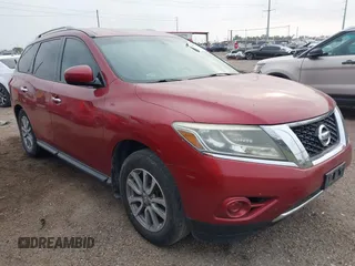 2016 Nissan Pathfinder Platinum with VIN 5N1AR2MN2GC663036, listed as a IAAI auction lot 42323057 with 156,624 mi miles and . Bid and sale history available at DreamBid. Image 1.