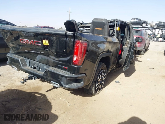 2021 GMC Sierra 1500 AT4 with VIN 3GTU9EET5MG179368, listed as a IAAI auction lot 41206653 with 1 mi miles. Bid and sale history available at carsss.com. Image 4.