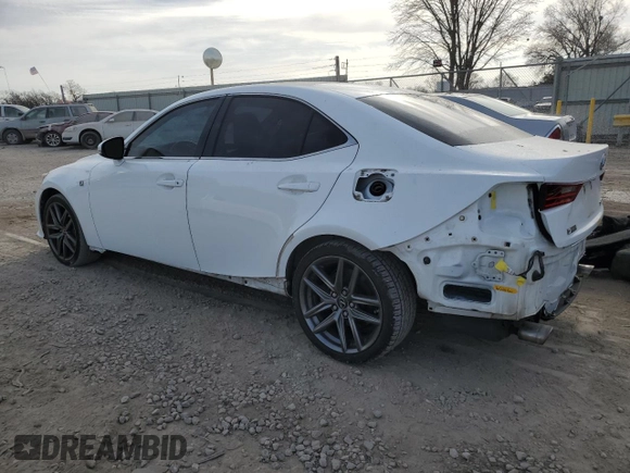 2015 Lexus IS 350 with VIN JTHBE1D21F5022692, listed as a Copart auction lot 85035384 with 87,443 mi miles and Salvage Title. Bid and sale history available at DreamBid. Image 2.