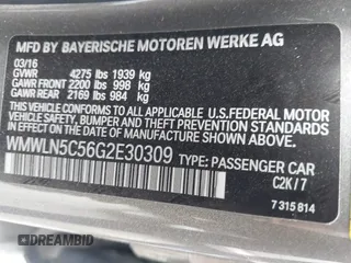 2016 MINI Clubman z VIN WMWLN5C56G2E30309, wystawiony jako IAAI lot #41772501 z przebiegiem 67 584 mil mil oraz . Historia ofert i sprzedaży dostępna na DreamBid. Obrazek 9.