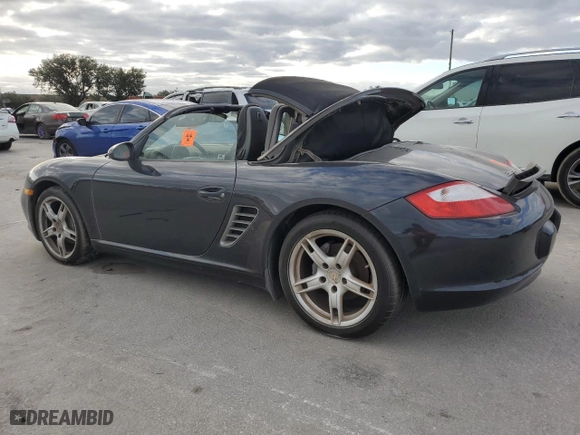 2007 Porsche Boxster with VIN WP0CA29867U710182, listed as a Copart auction lot 76179114 with 0 mi miles and Clean Title. Bid and sale history available at carsss.com. Image 2.