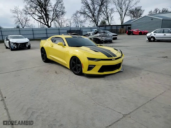 2017 Chevrolet Camaro 1SS with VIN 1G1FF1R72H0208447, listed as a Copart auction lot 46666735 with 54,041 mi miles and Salvage Title. Bid and sale history available at carsss.com. Image 10.